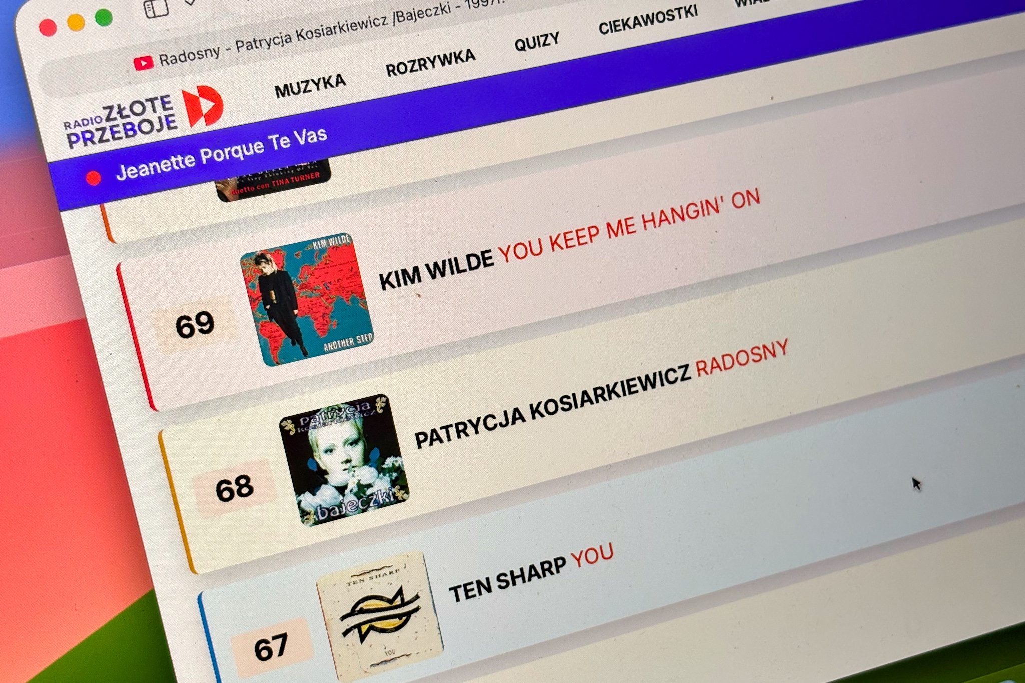 „Radosny” na 68 miejscu Top 500 Radia Złote Przeboje
